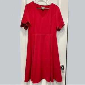 A-Line, Butterfly Sleeve Midi Dress